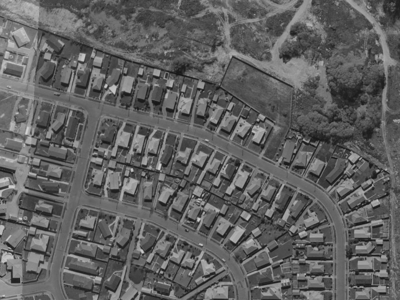77 Teesdale Street from the air, 1970-1974