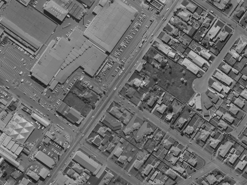 54 Main North Road from the air, 1970-1974