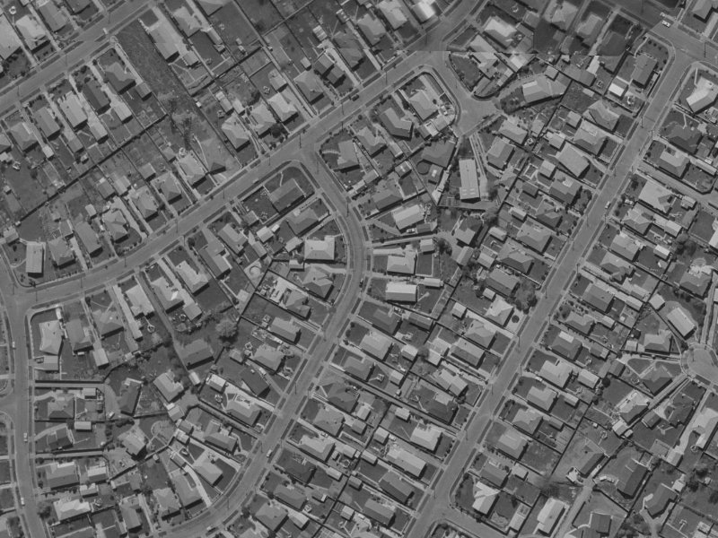 27 Ebony Street from the air, 1970-1974