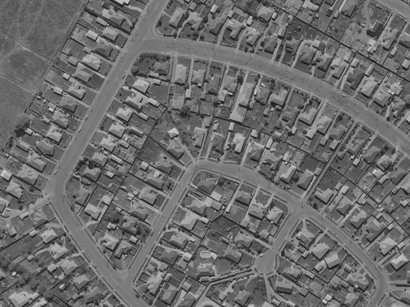 15A Bourne Crescent from the air, 1970-1974