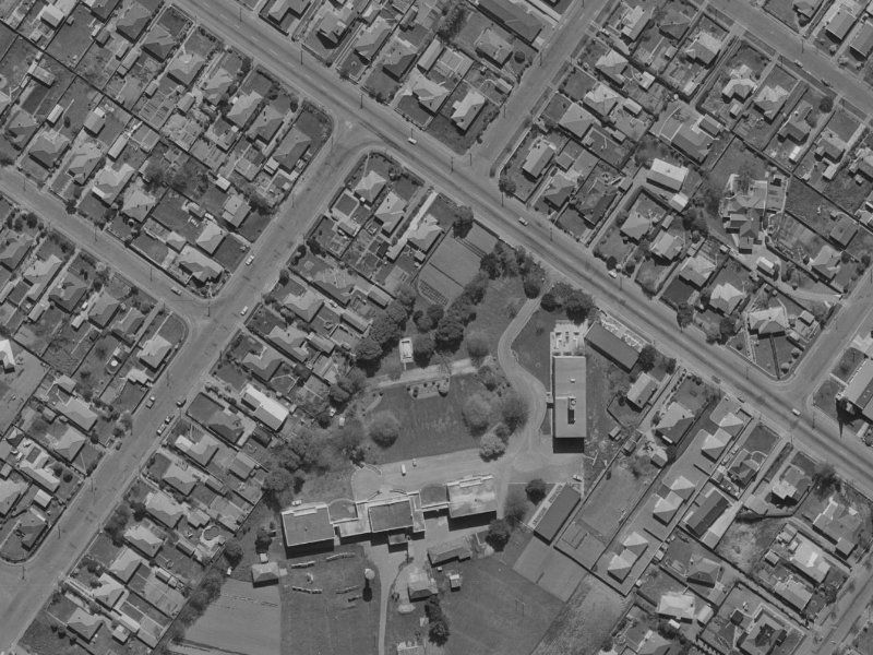 6 Marble Wood Drive from the air, 1970-1974