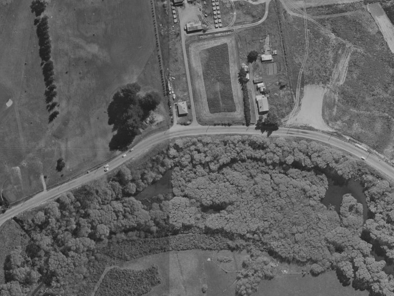124 Lake Terrace Road from the air, 1970-1974