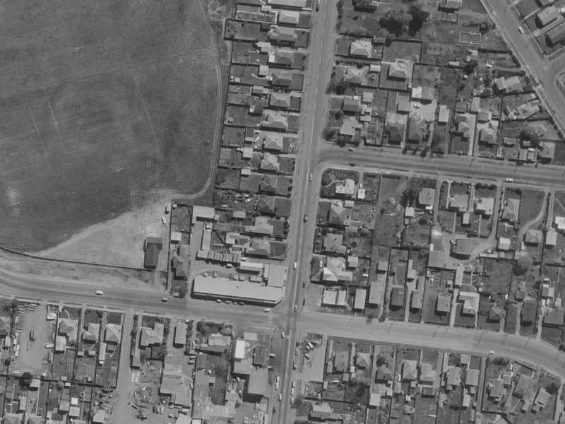 217 Bower Avenue from the air, 1970-1974
