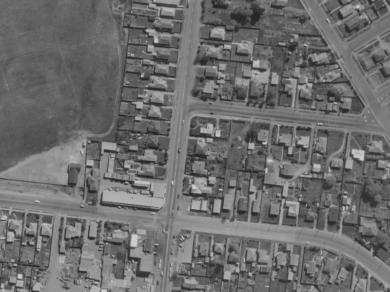 214 Bower Avenue from the air, 1970-1974