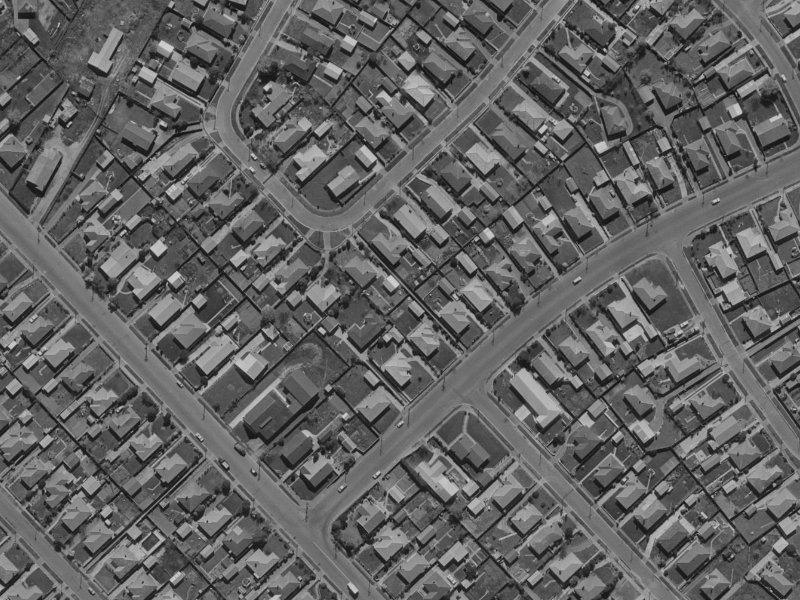 11 Farrington Avenue from the air, 1970-1974