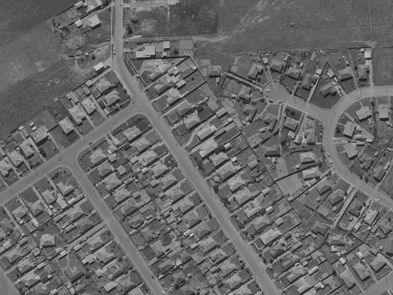 70 Philpotts Road from the air, 1970-1974