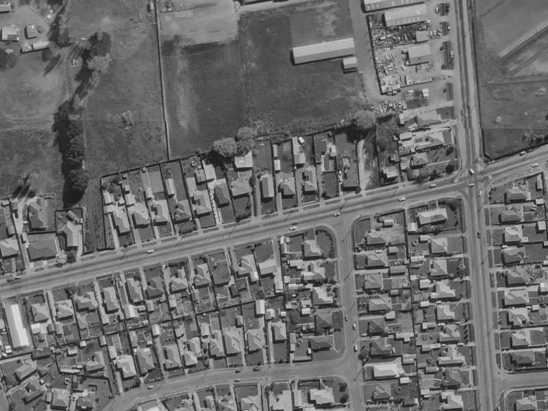 119 Briggs Road from the air, 1970-1974