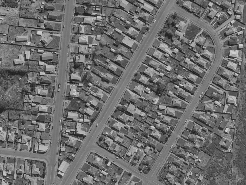 74 Bassett Street from the air, 1970-1974