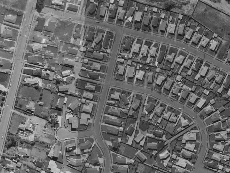50 Deepdale Street from the air, 1970-1974