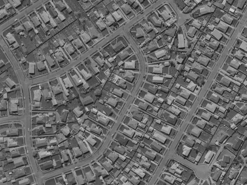 23 Ebony Street from the air, 1970-1974