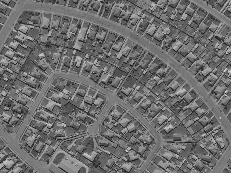 27 Bourne Crescent from the air, 1970-1974