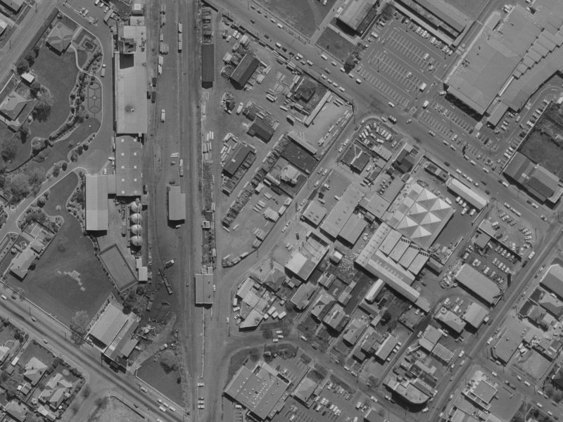 4A Restell Street from the air, 1970-1974