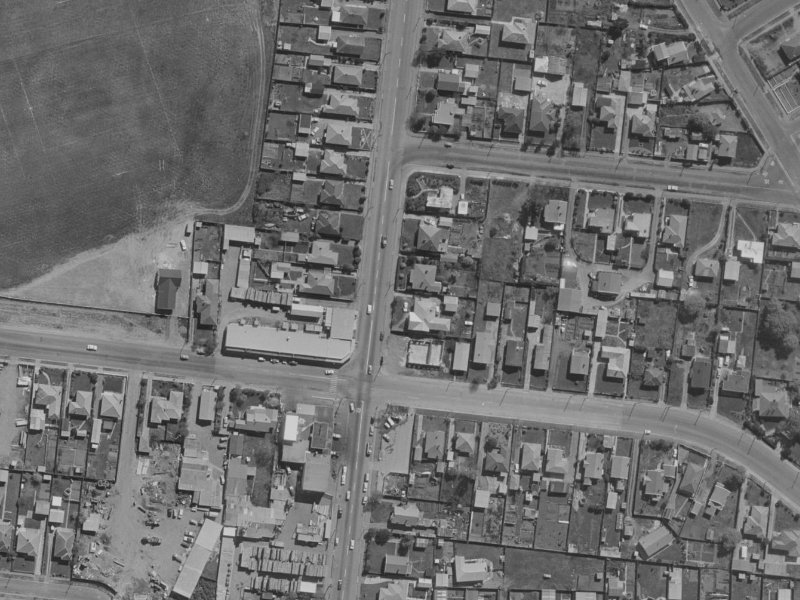 206 Bower Avenue from the air, 1970-1974