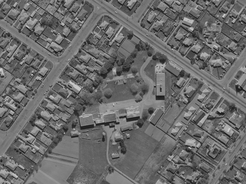 8 Marble Wood Drive from the air, 1970-1974