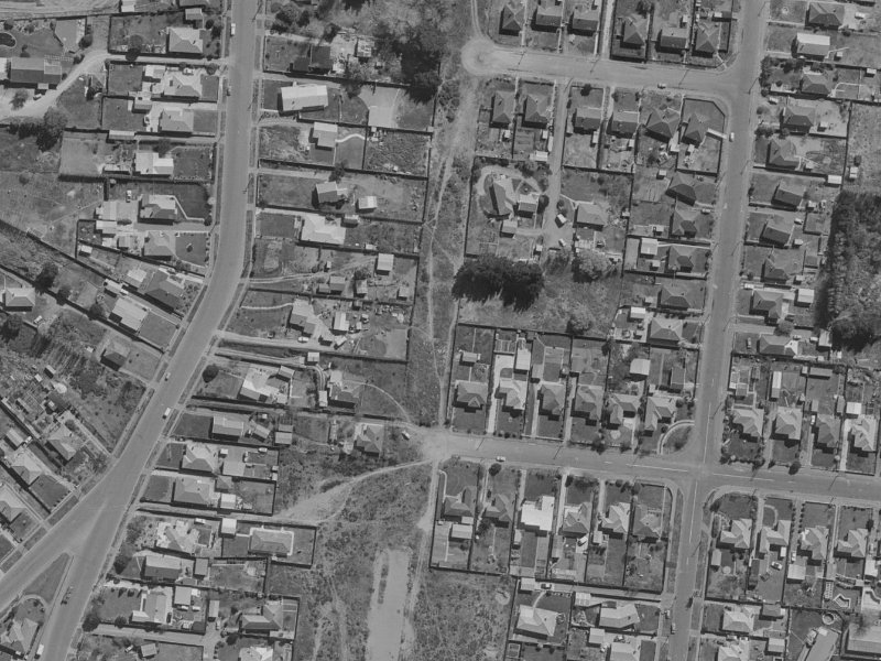 29 Cossar Street from the air, 1970-1974
