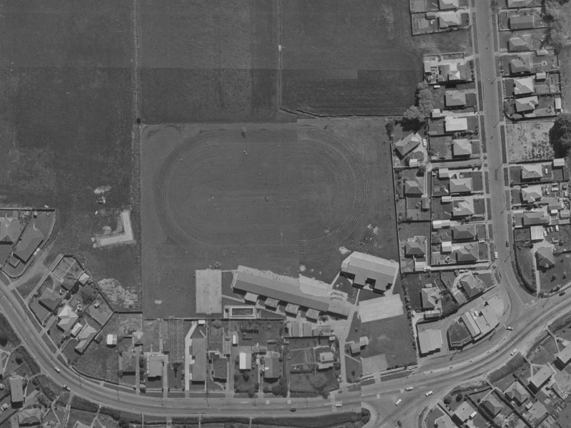 Birchgrove Gardens from the air, 1970-1974