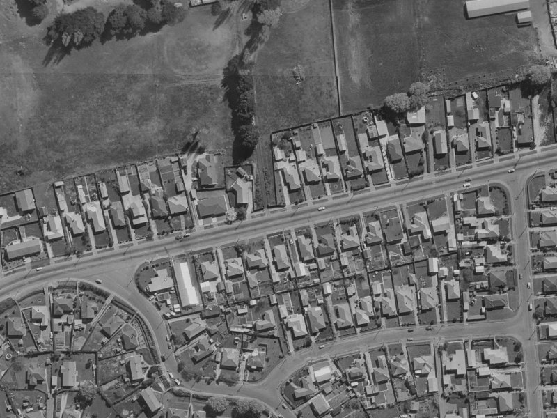 103 Briggs Road from the air, 1970-1974