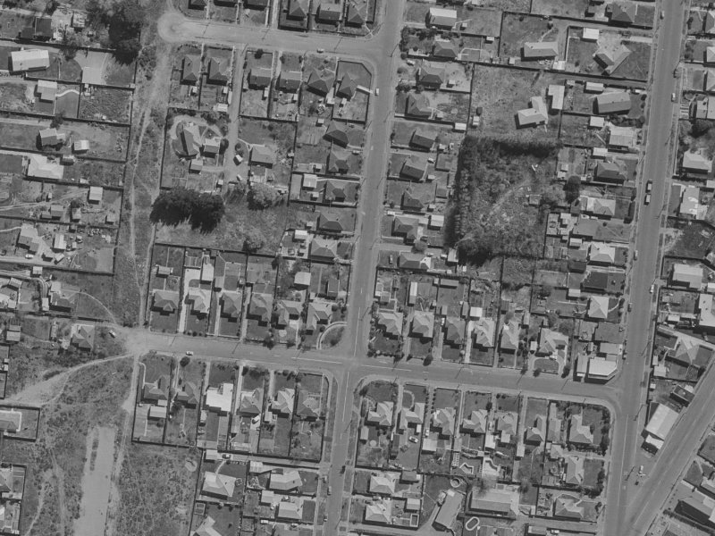71A Baynes Street from the air, 1970-1974