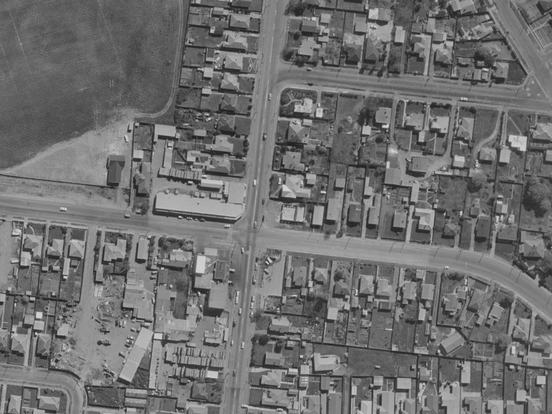 204 Bower Avenue from the air, 1970-1974