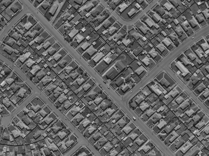 392 Wairakei Road from the air, 1970-1974