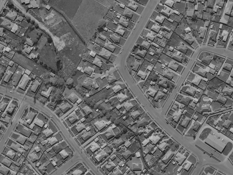 99 Harris Crescent from the air, 1970-1974