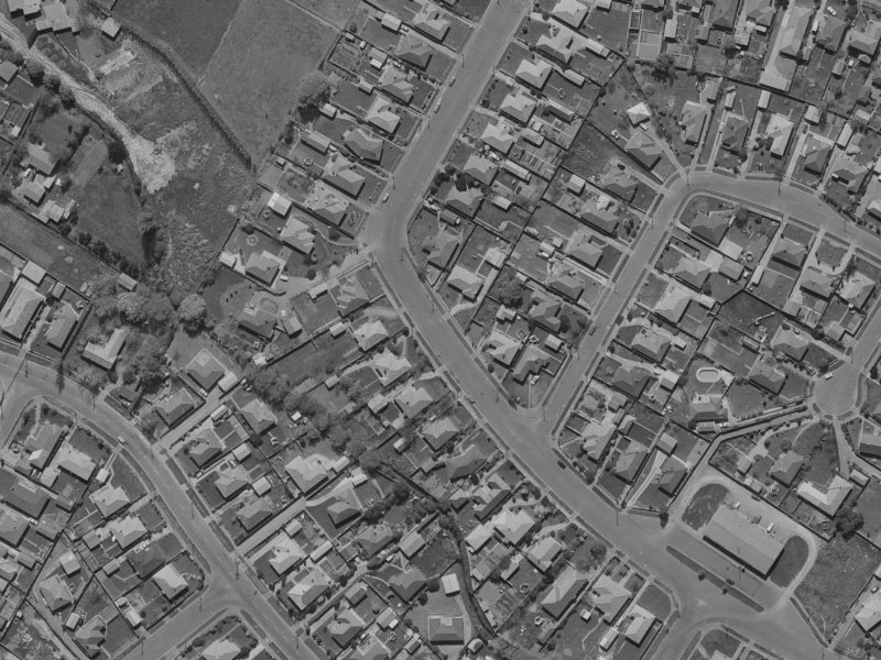 97A Harris Crescent from the air, 1970-1974