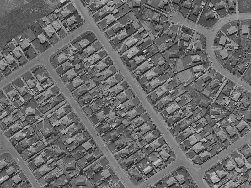 45 Philpotts Road from the air, 1970-1974