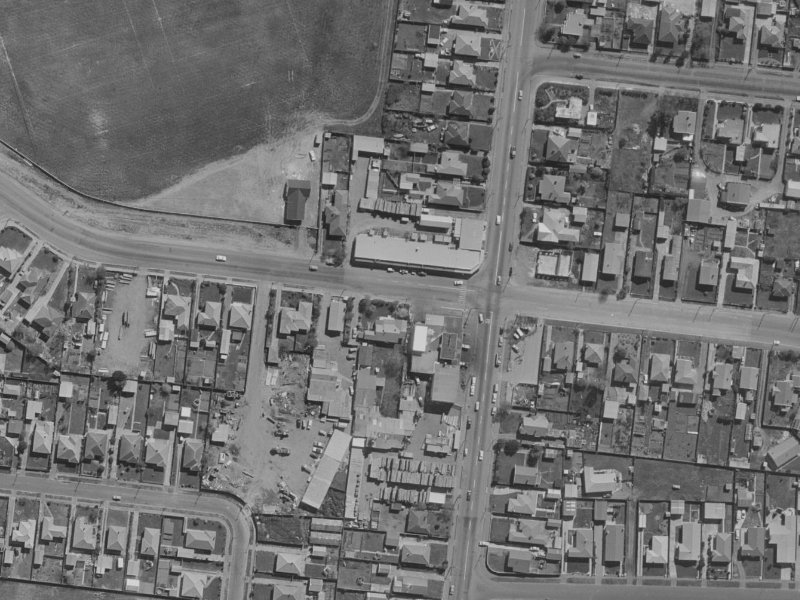 239 Travis Road from the air, 1970-1974