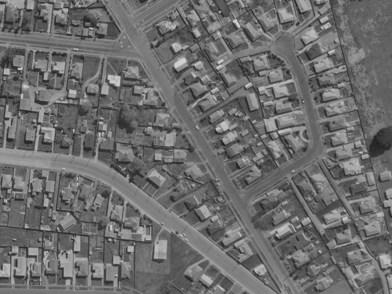 92B Marriotts Road from the air, 1970-1974