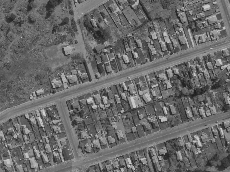 63 Leaver Terrace from the air, 1970-1974
