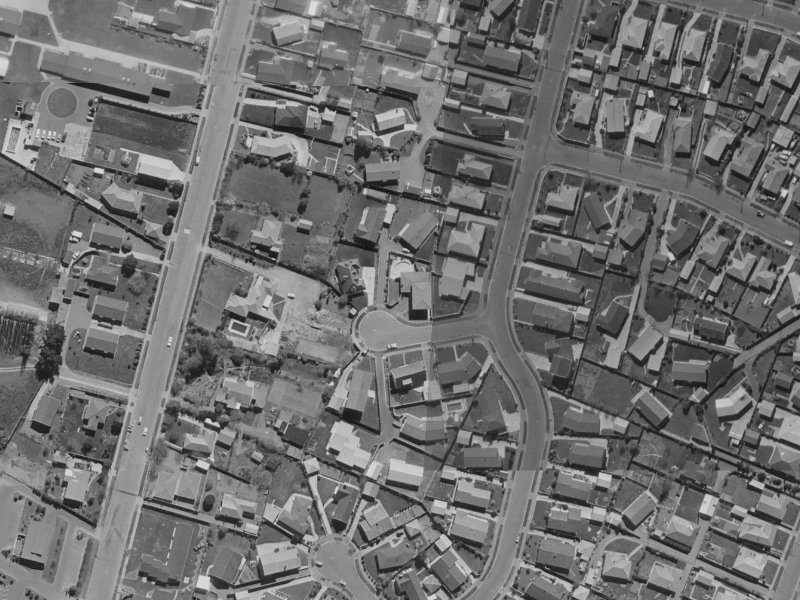 6A Gilmore Place from the air, 1970-1974