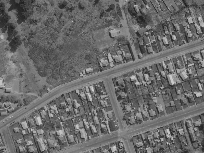 86 Leaver Terrace from the air, 1970-1974