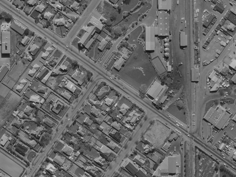 47 Harewood Road from the air, 1970-1974