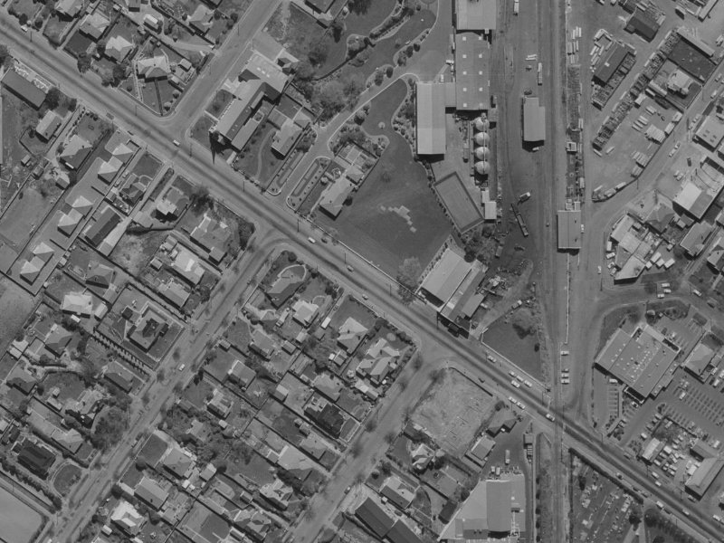 43 Harewood Road from the air, 1970-1974