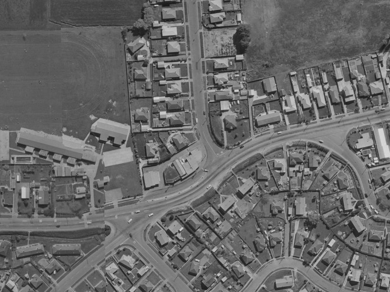 1 Clearbrook Street from the air, 1970-1974