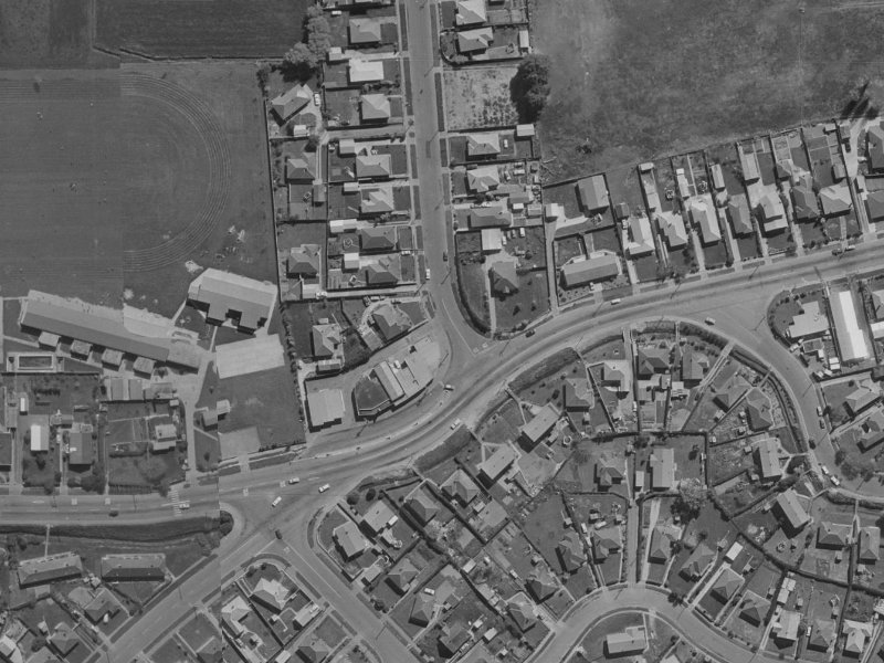 77C Briggs Road from the air, 1970-1974