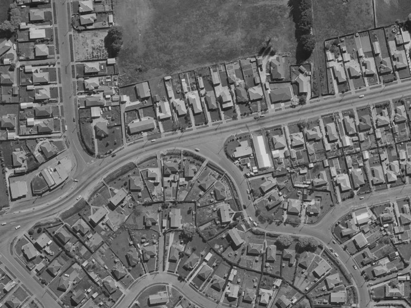 Briggs Road from the air, 1970-1974