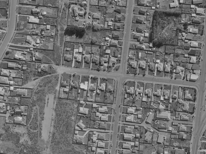 20 Cossar Street from the air, 1970-1974