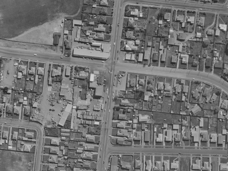 200 Bower Avenue from the air, 1970-1974