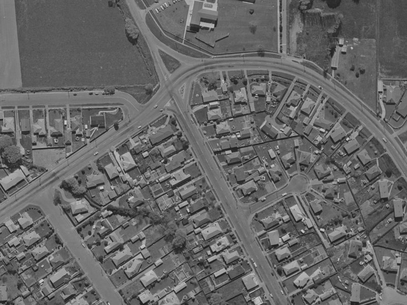 380 Hills Road from the air, 1970-1974