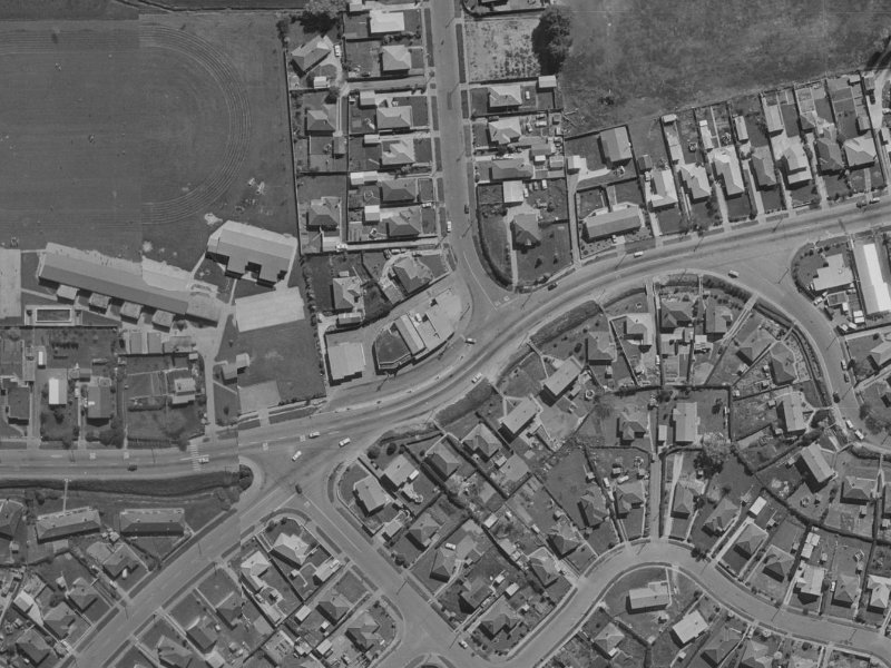 75C Briggs Road from the air, 1970-1974