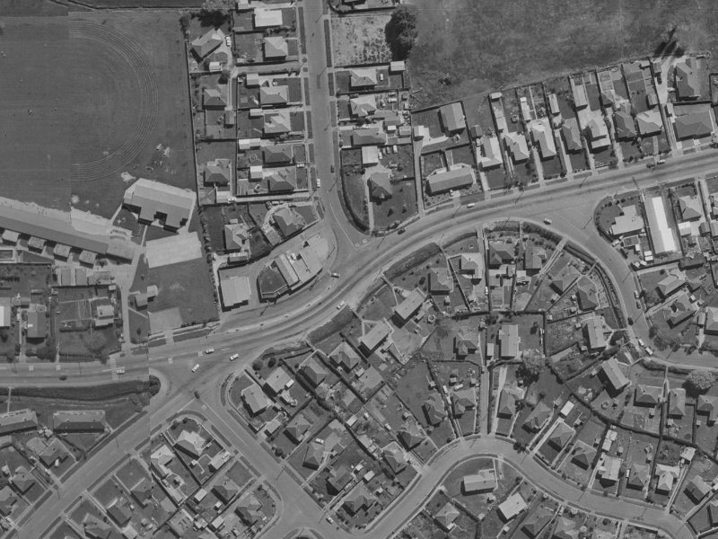 82 Briggs Road from the air, 1970-1974
