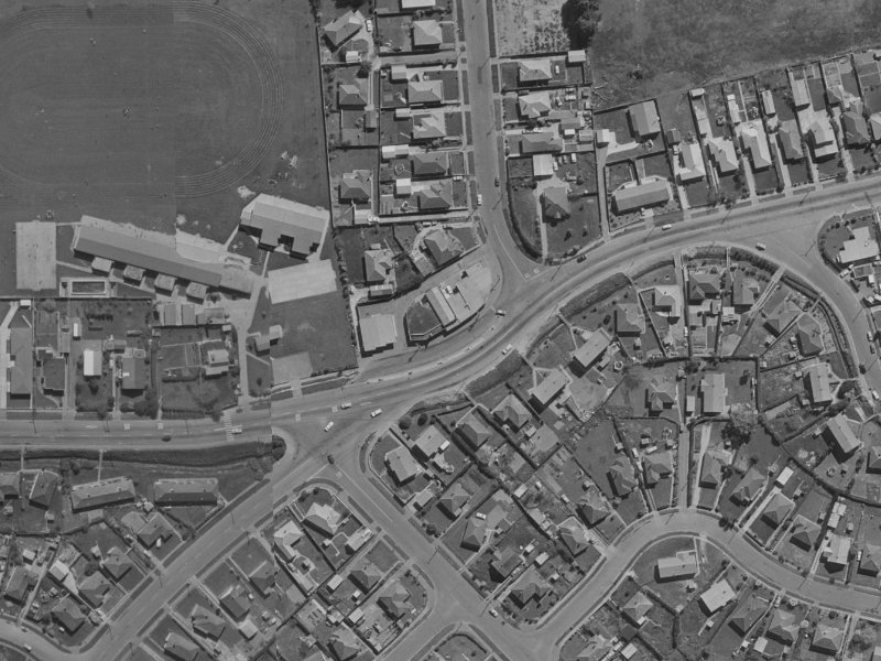 75 Briggs Road from the air, 1970-1974