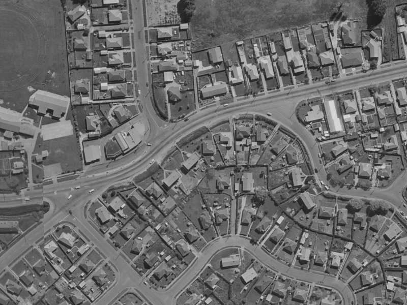 86 Briggs Road from the air, 1970-1974