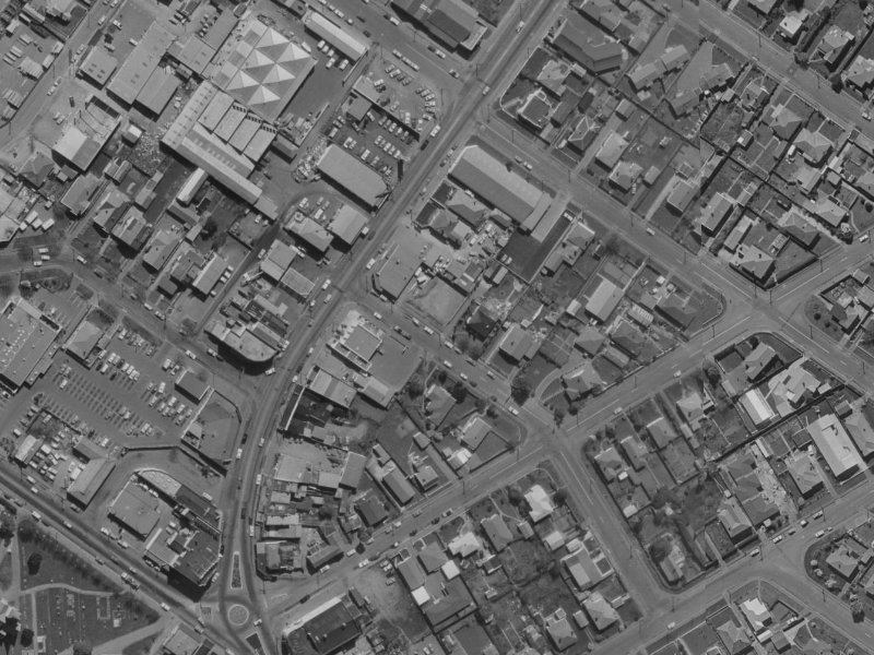 16 Loftus Street from the air, 1970-1974