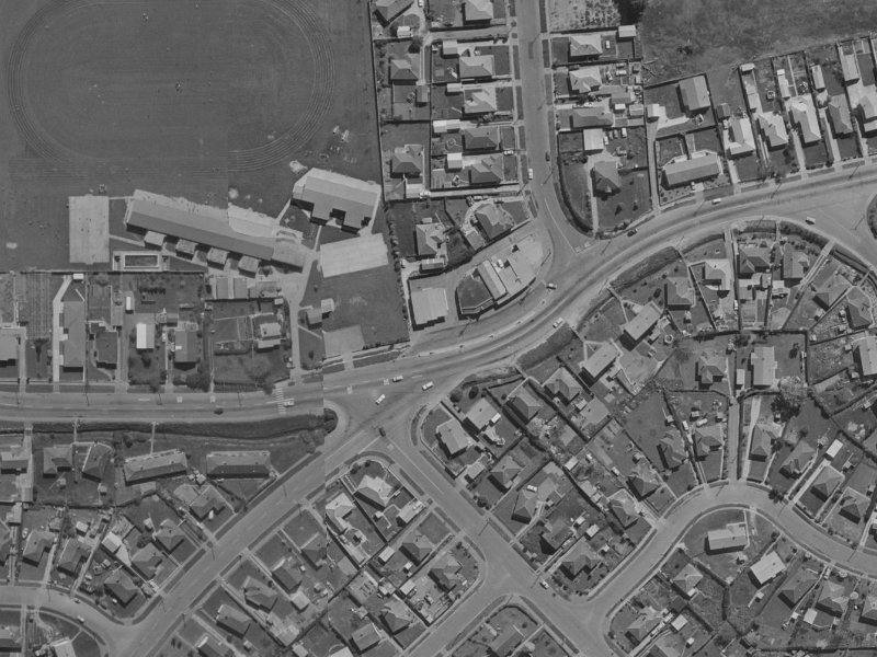 73B Briggs Road from the air, 1970-1974