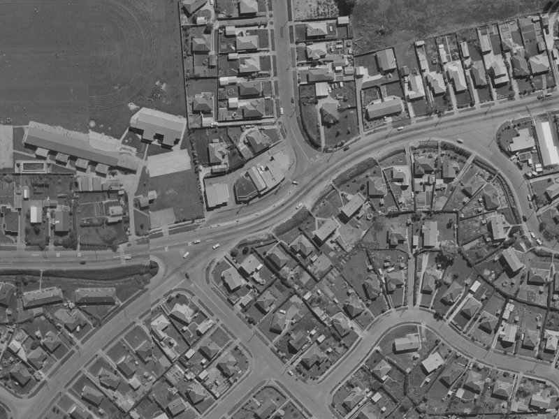 77D Briggs Road from the air, 1970-1974