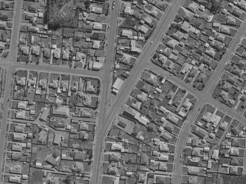 58-54 Bassett Street from the air, 1970-1974