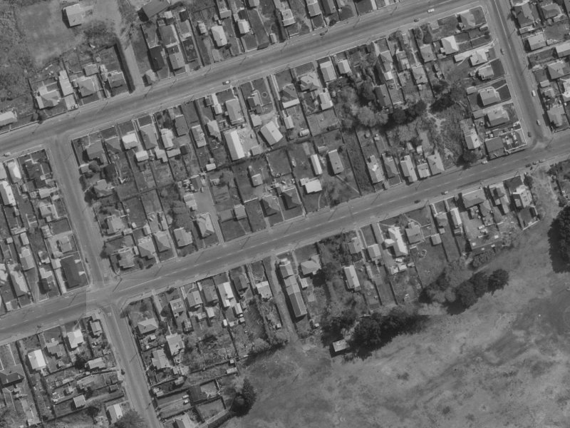 74 Bowhill Road from the air, 1970-1974