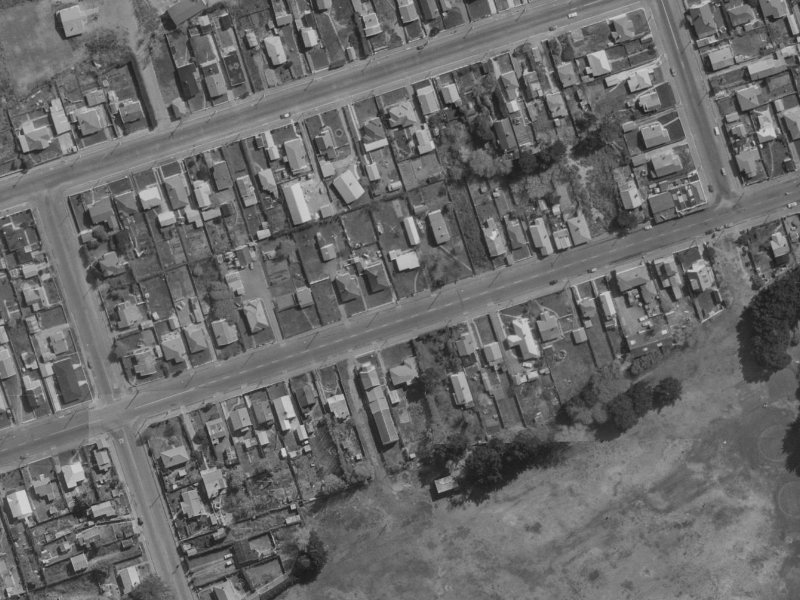 70 Bowhill Road from the air, 1970-1974